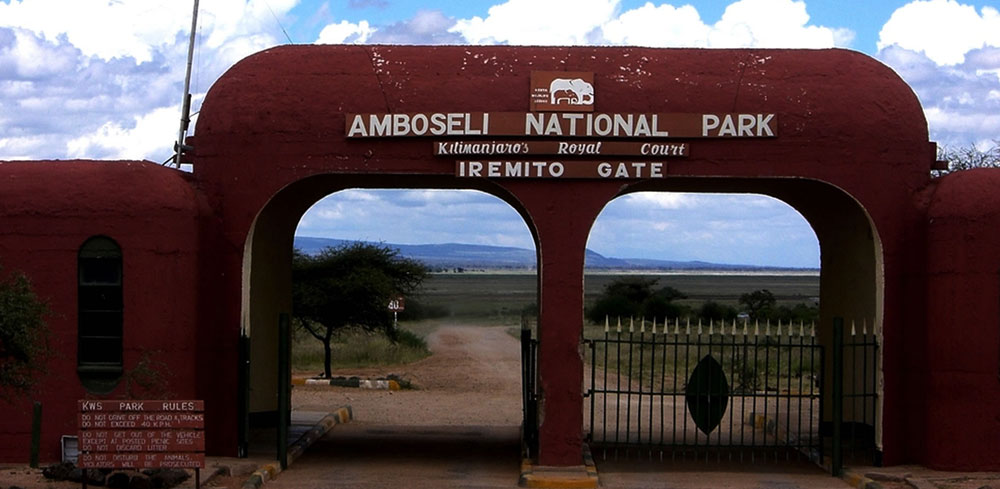 Park Gates At Amboseli National Park